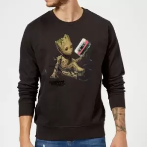 Image of Guardians Of The Galaxy Groot Tape Christmas Jumper - Black - 4XL