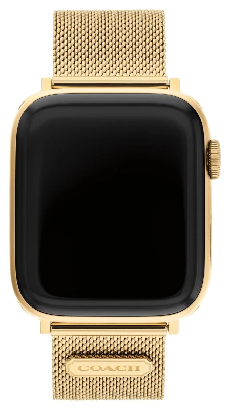 Image of Coach 14700064 Apple Strap (42mm/44mm/45mm) Gold PVD Watch