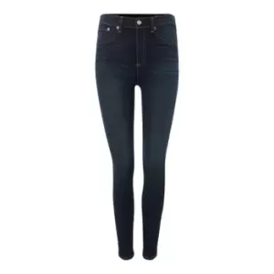Image of Rag and Bone High Rise Ankle Length Skinny Jean - Blue