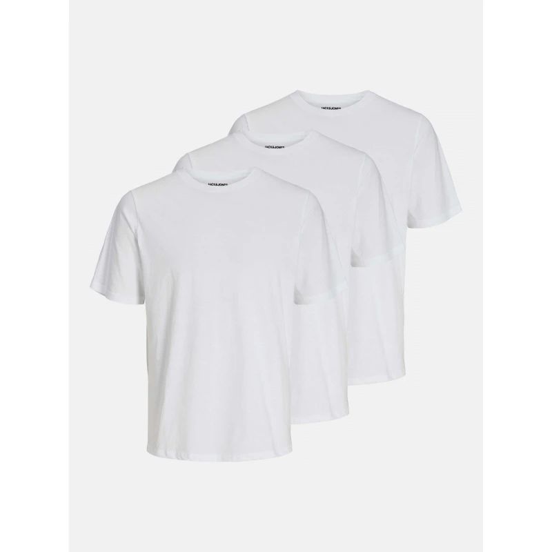 Image of Jack and Jones 3-pack Under Crew T-Shirt Mens White male 2XL