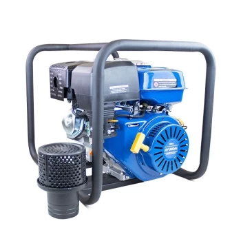 Image of Hyundai 389cc 13hp Professional Petrol Water Pump - 4"/100mm Outlet HY100