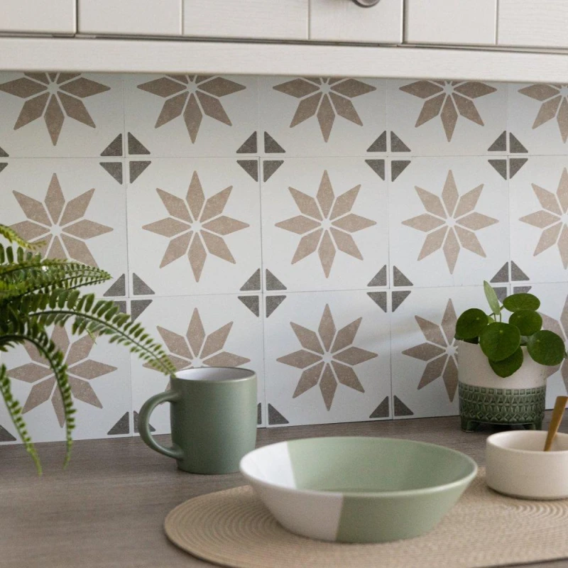 Image of D C Fix Self Adhesive Vinyl Wall Tiles Alia Natural Natural unisex 0.42 SQM