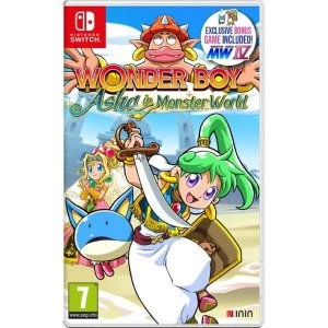 Image of Wonder Boy Asha in Monster World Nintendo Switch Game