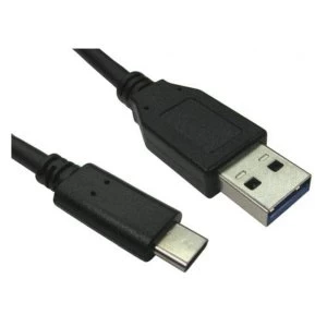 Image of Spire USB 3.0 to USB Type-C cable Black, 1 Metre