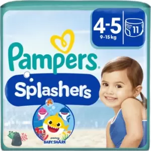 Image of Pampers Splashers Size 4-5 11 Swim Nappies