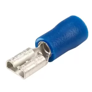 Image of TruConnect 4.8x0.8mm 16A Blue Female Receptacle Pack of 100