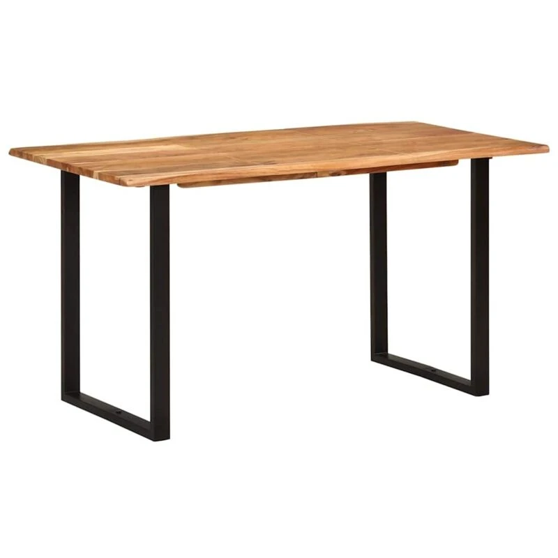 Image of VIDAXL Dining Table 140x70x76cm Solid Acacia Wood Vidaxl 8719883802824