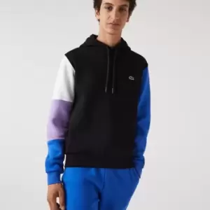 Image of Mens Lacoste Hooded Sweatshirt Size 8 - 3XL Black / Blue / Purple / White