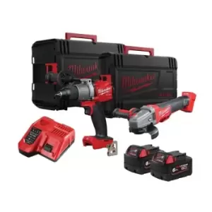 Image of Milwaukee 4933478793 M18 FPP2W2-602X FUEL Twin Pack 18V 2 x 6.0Ah Li-ion