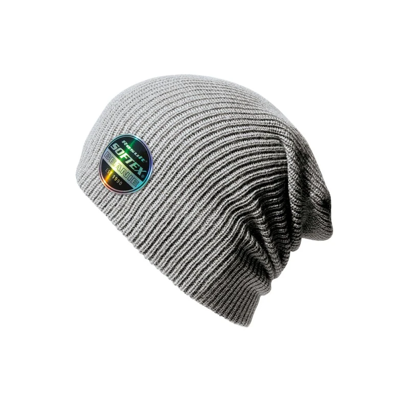 Image of Result Core Mens Soft Beanie in Mid Grey Mid Grey Male One Size