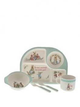 Image of Peter Rabbit Peter Rabbit Christmas Collection Bamboo Dinner Set