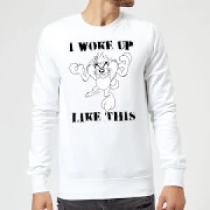 Image of Looney Tunes I Woke Up Like This Sweatshirt - White - L