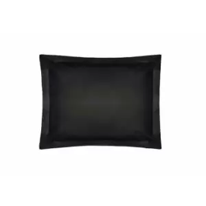 Image of Belledorm 200 Thread Count Egyptian Cotton Oxford Pillowcase (One Size) (Black) - Black