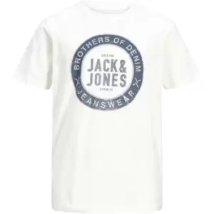 Image of Jack and Jones Jeans T Shirt Junior Boys - White
