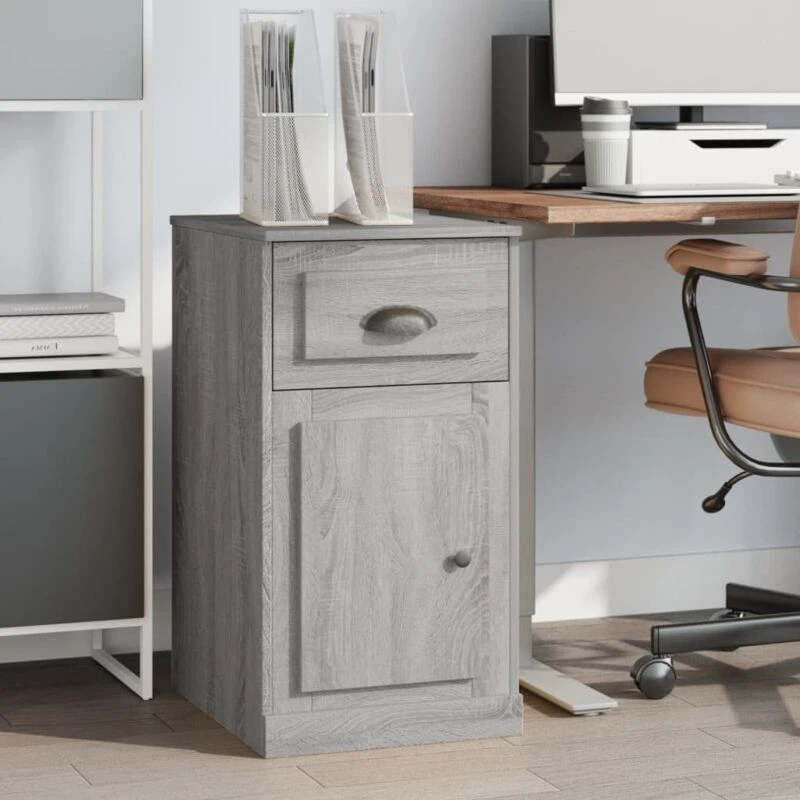 Image of VIDAXL Side Cabinet with Drawer Grey Sonoma 40x50x75cm Engineered Wood Vidaxl 8720845793760
