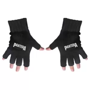 Image of Pantera - Logo Unisex Fingerless Gloves - Black