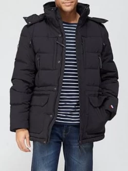 Image of Superdry Expedition Down Parka - Black, Size S, Men