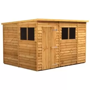 Image of Power Sheds 10 x 8ft Pent Overlap Dip Treated Shed
