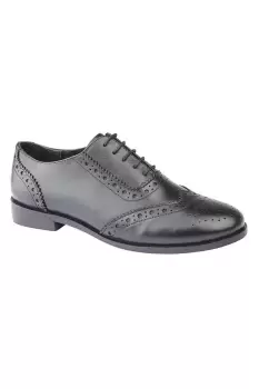 Image of Violetta Leather Brogue Oxford Shoes