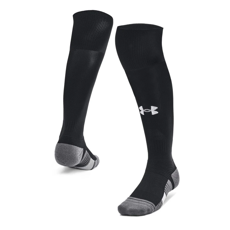 Image of Under Armour Unisex Over the Calf Football Socks Black/Gray unisex Mens 12+
