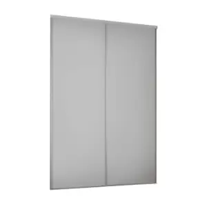 Image of Classic 2 Door Sliding Wardrobe Kit Dove Grey Panel (W)1793 x (H)2260mm