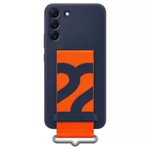 Image of Samsung Galaxy S22+ 5G Silicone Cover with Strap EF-GS906TNEGWW - Navy