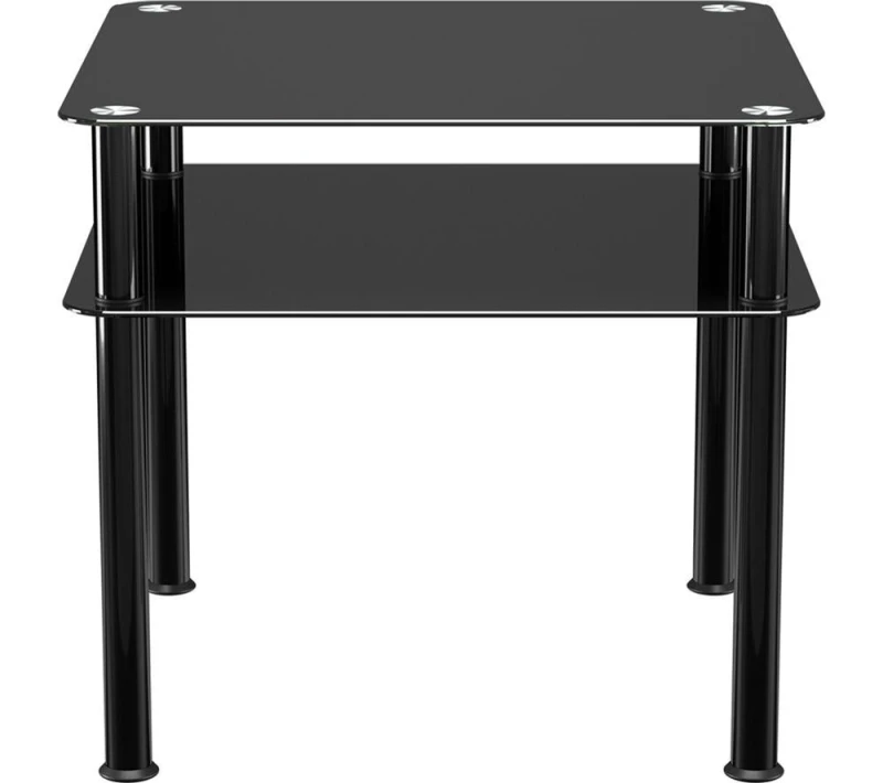 Image of AVF SDCT6060BB Coffee Table - Black Glass 5014117972971