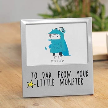Image of 5" x 3.5" - Aluminium Photo Frame - Your Little Monster