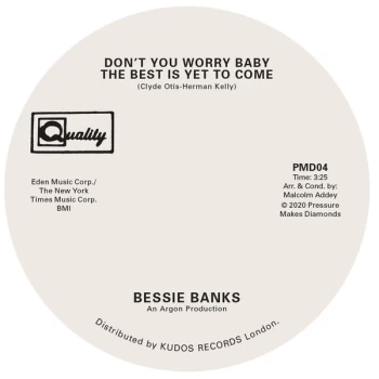 Image of Banks, Bessie - Don't You Worry Baby The Best Is Yet To Come / Try To Leave Me If You Can Vinyl
