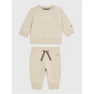 Image of Tommy Hilfiger Baby Curved Monotype Set - Beige