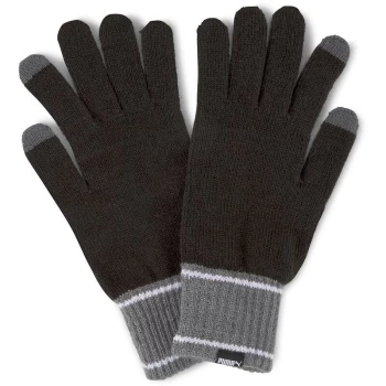 Image of Puma - Knit Gloves (Pair) - Small - Black/Gray Heather