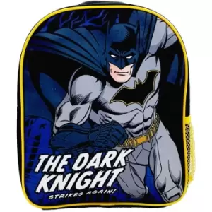 Image of Childrens/Kids The Dark Knight Premium Backpack (One Size) (Black/Yellow) - Batman