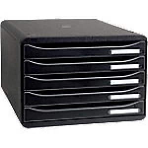 Image of Exacompta Drawer Set Big-Box Plus A4+ 43mm Black 35.5 x 27 x 27.1 cm