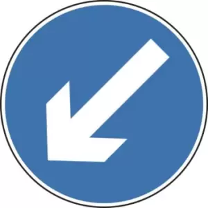 Image of 750mm Diameter Keep Left Roll-up Sign