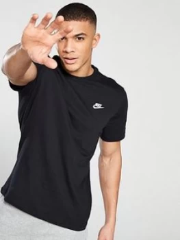 Image of Nike Sportswear Club T-Shirt - Black