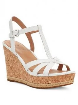 Image of Ugg Melissa Wedge Sandals - White