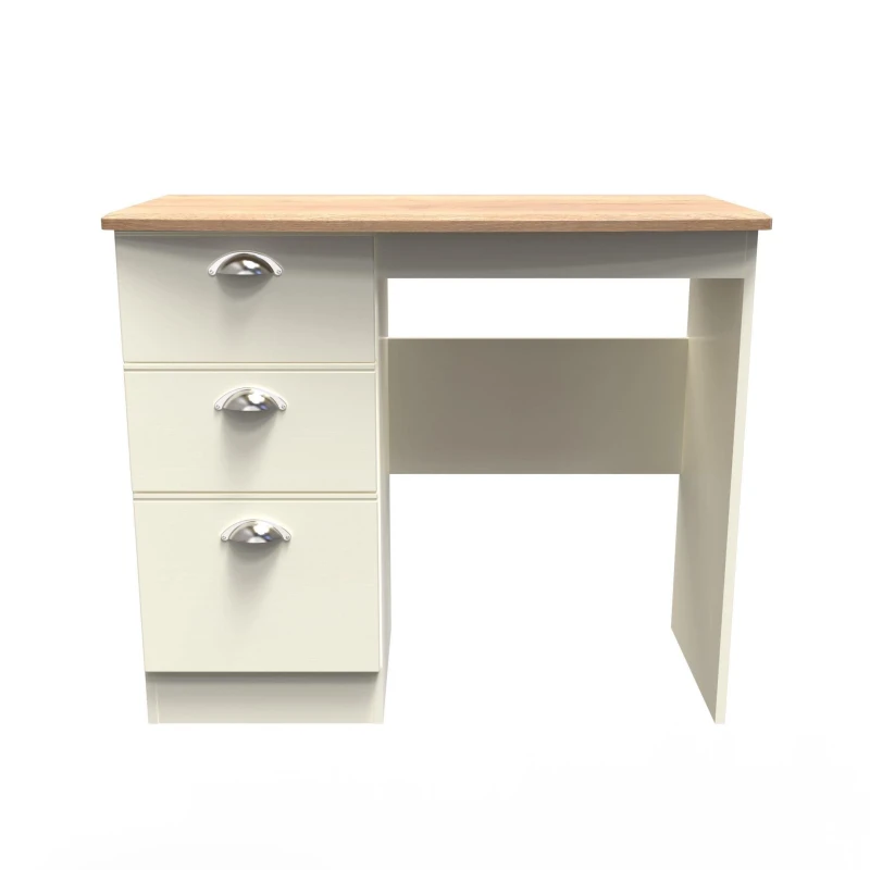 Image of Albert Vanity In Cream Ash & Oak (Ready Assembled)
