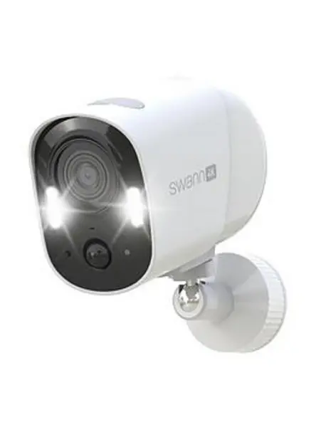 Image of Swann Xtreem Pro 4K Wireless Camera with Spotlights Smart Home Security Camera - White