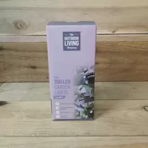 Image of Solar Powered 200 LED Garden Lights Cool White