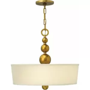 Image of Loops - 3 Bulb Ceiling Pendant Light Fitting Vintage Brass LED E27 60W Bulb