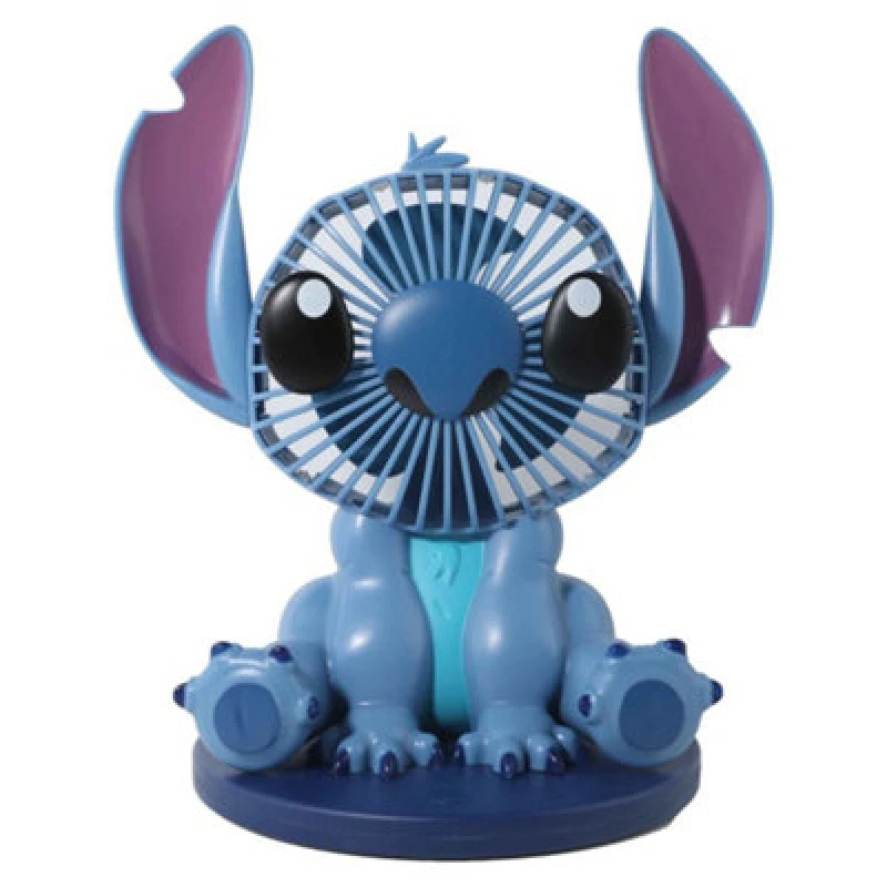 Image of Disney Stitch Molded Desk Fan in Blue Blue One Size Unisex 8101464684316