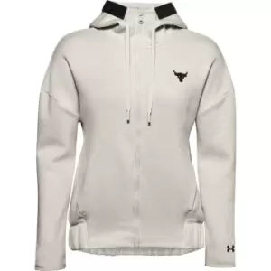 Image of Under Armour Project Rock Zip Jacket Womens - White
