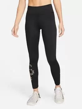 Image of Nike Pro Legging - Black/White, Size XS, Women