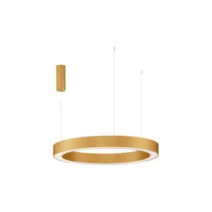 Image of Netlighting Merano Hartford Integrated LED Pendant Ceiling Light Brass Gold Alum