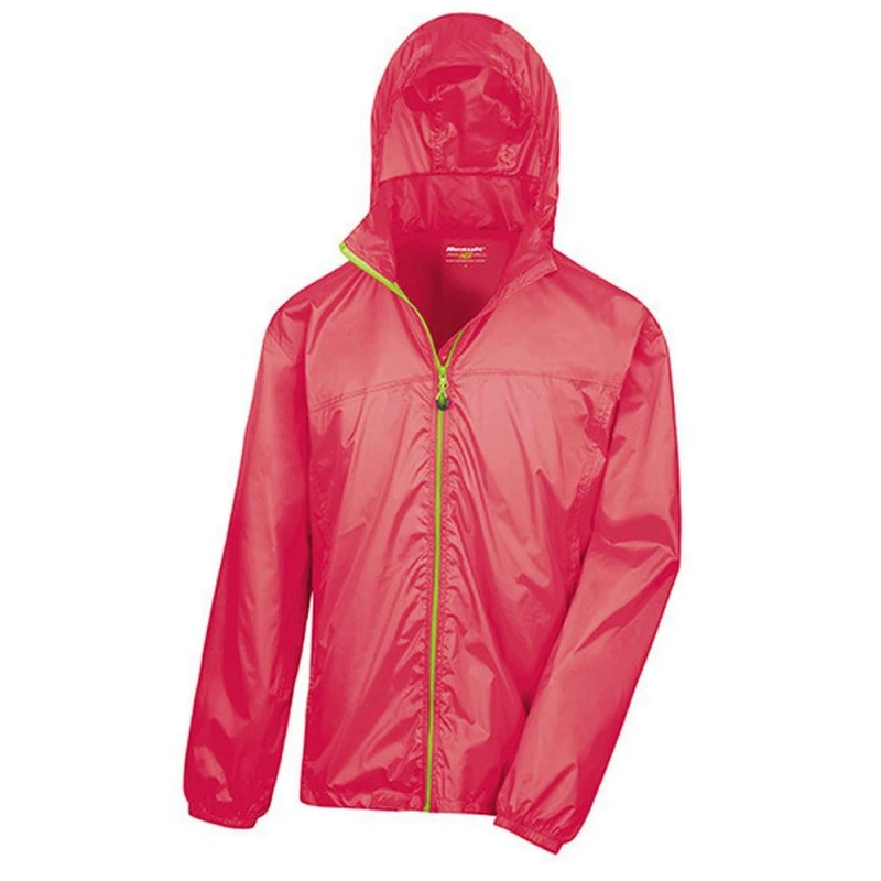 Image of Result Result Men Lightweight Packaway Jacket in Raspberry Size: X-Small Raspberry XS Male 5063652554067