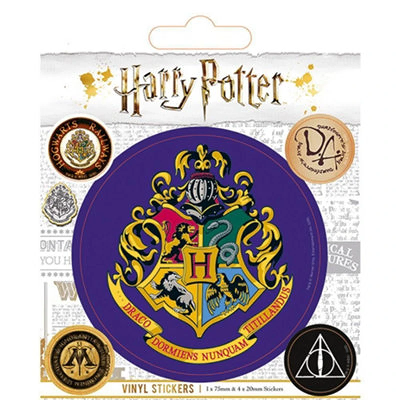 Image of Harry Potter Hogwarts Stickers (Pack of 5) Multi unisex