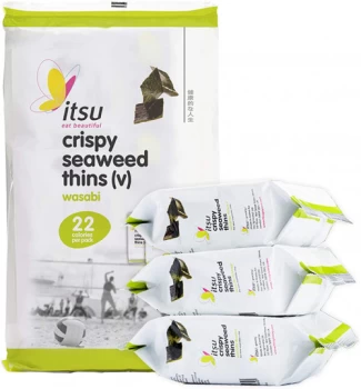 Image of Itsu Wasabi Crispy Seaweed Thins Multipack - (5gx3) x 6