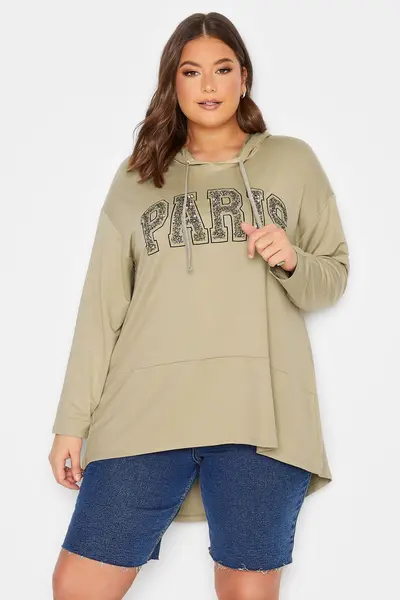 Image of Yours Longline Hoodie Green