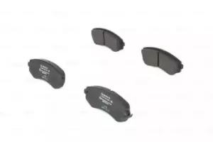 Image of Bosch 0986424489 BP256 Brake Pad Set Disc Brake Front Axle