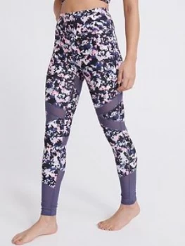Image of Superdry Sport Studio Leggings - Multi, Size 10, Women